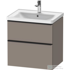 Duravit D-NEO 634x452 mm-es 2 fiókos függesztett szekrény 236765XXX mosdóhoz,Basalt Matt Decor DE435404343 fürdőszoba bútor