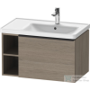 Duravit D-NEO 784x452 mm-es 1 fiókós,nyitott polcos függesztett szekrény 237080 mosdóhoz,Oak Terra DE425703535