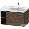 Duravit D-NEO 784x452 mm-es 1 fiókós,nyitott polcos függesztett szekrény 237080 mosdóhoz,Walnut Dark Decor DE425702121