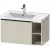 Duravit D-NEO 78,4x45,2 cm-es, 1 fiókos alsószekrény fekete fogantyúval 236980 mosdóhoz, matt taupe DE42580BD910000