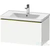 Duravit D-NEO 78,4x45,2 cm-es, 1 fiókos fali szekrény, polírozott arany színű fogantyúval, 236980XXX mosdóhoz, matt fehér DE4255034180000