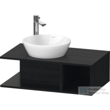 Duravit D-NEO 800x480 mm-es mosdó alá építhető alsószekrény, Black Oak DE491801616 fürdőszoba bútor