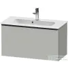 Duravit D-NEO 81x37,2 cm-es, 1 fiókos fali szekrény, fekete fogantyúval, 234283XXX mosdóhoz, matt betonszürke DE42690BD070000