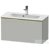 Duravit D-NEO 81x37,2 cm-es, 1 fiókos fali szekrény, polírozott arany színű fogantyúval, 234283XXX mosdóhoz, matt betonszürke DE4269034070000