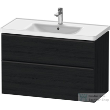 Duravit D-NEO 984x452 mm-es 2 fiókos függesztett szekrény 236710XXX mosdóhoz,Black Oak DE435601616 fürdőszoba bútor