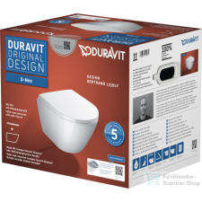 Duravit D-NEO Compact perem nélküli függesztett wc szett lecsapódásgátlós ülőkével, fehér 45880900A1 szaniter