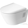 Duravit D-NEO Compact perem nélküli függesztett wc ülőke nélkül,HygieneGlaze bevonattal fehér 2587092000