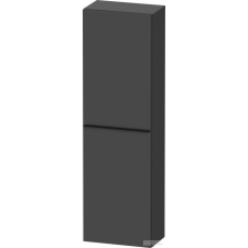 Duravit D-NEO félmagas szekrény, 40x132x24 cm balos ajtóval, Graphite Matt Decor DE1318L4949 fürdőszoba bútor