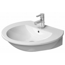 Duravit Darling New mosdótál 65x55 cm félkör alakú fehér 26216500001 fürdőkellék