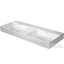 Duravit DURASQUARE 1200x470 mm-es bútorral aláépíthető dupla mosdó csaplyuk nélkül,2353120079 szaniter