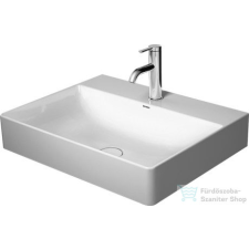 Duravit DURASQUARE 60x47 cm-es bútorral aláépíthető csiszolt mosdó Wondergliss bevonattal,23536000711 szaniter