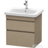Duravit DURASTYLE 58x44,8 cm-es, 2 fiókos függesztett szekrény, 232065 mosdóhoz, matt len DS648007575
