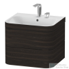 Duravit HAPPY D.2 PLUS 2 57,5 cm széles fiókos alsószekrény mosdóval,2 csaplyukkal,Brushed Walnut Real wood veneer HP4635E6969