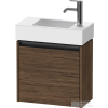 Duravit KETHO.2 48,4x23,8 cm-es, 1 ajtós alsószekrény mosdó és csaptelep nélkül, jobbos, sötét dió K25072R21210000