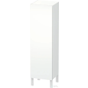 Duravit L-CUBE 132x40x36,3 cm-es, fali, 1 ajtós félmagas bútor láb nélkül, balos, szupermatt fehér LC1178L8484