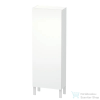 Duravit L-CUBE 132x50 cm-es, 1 ajtós félmagas szekrény láb nélkül, jobbos, matt fehér LC1169R1818