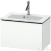 Duravit L-CUBE 62x39,1 cm-es, 1 fiókos alsószekrény mosdó és csaptelep nélkül, szupermatt fehér LC615608484