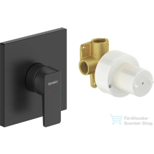 Duravit MANHATTAN falsík alatti kád/zuhany csaptelep alaptesttel, matt fekete MH4210007046 csaptelep