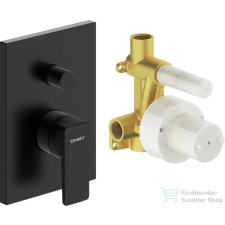 Duravit MANHATTAN falsík alatti kád/zuhany csaptelep alaptesttel, matt fekete MH4210008046 csaptelep