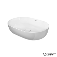 Duravit Mosdó lapra Duravit Luv 60x40 cm fehér színben fényes felülettel csaptelep nyílás nélkül, túlfolyás nélkül 0379600000 fürdőszoba bútor