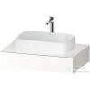 Duravit QATEGA 80x55 cm-es mosdópult, 1 mosdó kivágással, mosdó és csaptelep nélkül, fényes fehér QA4800022220000