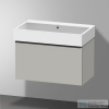 Duravit VERO AIR 80x47 cm-es bútorral aláépíthető mosdó csaplyuk nélkül,Wondergliss bevonattal,23508000601