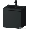 Duravit VITRIUM 45x35x48 cm-es 1 ajtós alsószekrény- 1 csaplyukas mosdó kombináció, csaptelep nélkül, jobbos, matt sötétszürke VT6949OHEHE0000