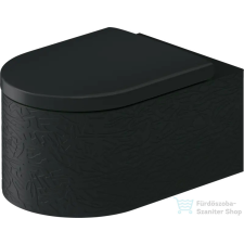 Duravit VITRIUM fali WC ülőke nélkül, fényes fehér/matt sötétszürke 250609FE00 szaniter
