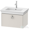 Duravit WHITE TULIP mosdó alá építhető függesztett 1 fiókos alsószekrény,684 x 458 mm,Nordic White Satin Matt Lacquer WT425103939