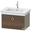 Duravit WHITE TULIP mosdó alá építhető függesztett 1 fiókos alsószekrény,684 x 458 mm,Stone Grey High Gloss/American Walnut Solid Wood WT4251077H2
