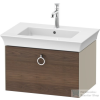 Duravit WHITE TULIP mosdó alá építhető függesztett 1 fiókos alsószekrény,684 x 458 mm,Taupe High Gloss/American Walnut Solid Wood WT4251077H3
