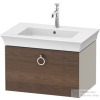 Duravit WHITE TULIP mosdó alá építhető függesztett 1 fiókos alsószekrény,684 x 458 mm,Taupe Satin Matt Lacquer/American Walnut Solid Wood WT425107760