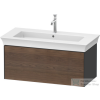Duravit WHITE TULIP mosdó alá építhető függesztett 1 fiókos alsószekrény,984 x 458 mm, Graphite High Gloss/American Walnut Solid Wood WT4242077H1