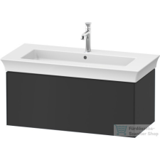 Duravit WHITE TULIP mosdó alá építhető függesztett 1 fiókos alsószekrény,984 x 458 mm, Graphite Satin Matt WT424205858 fürdőszoba bútor