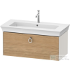 Duravit WHITE TULIP mosdó alá építhető függesztett 1 fiókos alsószekrény,984 x 458 mm,Nordic White Satin Matt Lacquer/Natural Oak solid WT42520H539