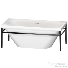 Duravit Xviu 160x80 szabadonálló kád fekete színű állvánnyal 700444000B20000 ( 700444 ) kád, zuhanykabin