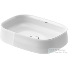 Duravit ZENCHA 550x390 mm-es pultra ültethető mosdó Wondergliss bevonattal, White Alpin 23735500791 szaniter