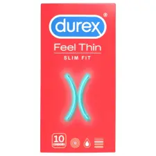 Durex Durex Feel Thin Slim Fit - élethű érzés óvszer (10db) óvszer