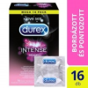 Durex Durex Intense Orgasmic - bordázott és pontozott óvszer (16db)