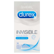 Durex Durex Invisible extre vékony extra érzékeny Óvszer 10db óvszer