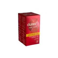 Durex Feel Thin - élethű érzés óvszer csomag (2x12 db) (5997321775005) óvszer