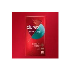 Durex Feel Thin Slim Fit - élethű érzés óvszer (10 db) (5997321772738) óvszer