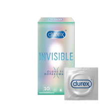 Durex Invisible Slim óvszer óvszer 10 db férfiaknak óvszer