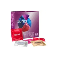 Durex Love Mix - óvszer csomag  Kiszerelés: 40 db (04145220000) óvszer