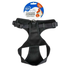  DUVO+ Chicken Harness csirke hám L 35x23x49-56cm fekete nyakörv, póráz, hám kutyáknak