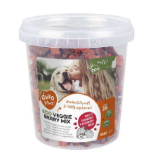 DUVO+ ECO VEGGIE Puha jutalomfalat málnával és fekete áfonyával 500g jutalomfalat kutyáknak