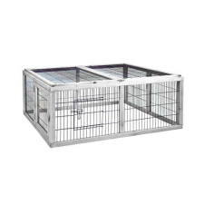 DUVO+ Kiufutó nyulak számára fából 116x112x45cm ketrec, szállítóbox rágcsálóknak