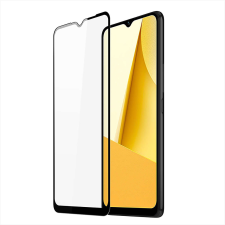 DUX DUCIS 9D edzett üveg Vivo Y16 / Y02s teljes képernyő keret fekete (tokbarát) mobiltelefon kellék