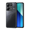 DUX DUCIS AIMO műanyag telefonvédő (ütésállóság, szilikon keret, kameravédő, matt, hullám) FEKETE Xiaomi Redmi Note 13 4G