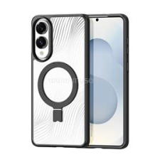 DUX DUCIS AIMO szilikon telefonvédő (ütésállóság, kameravédő, MagSafe, kitámasztó, hullám) FEKETE (GP-174225) tok és táska